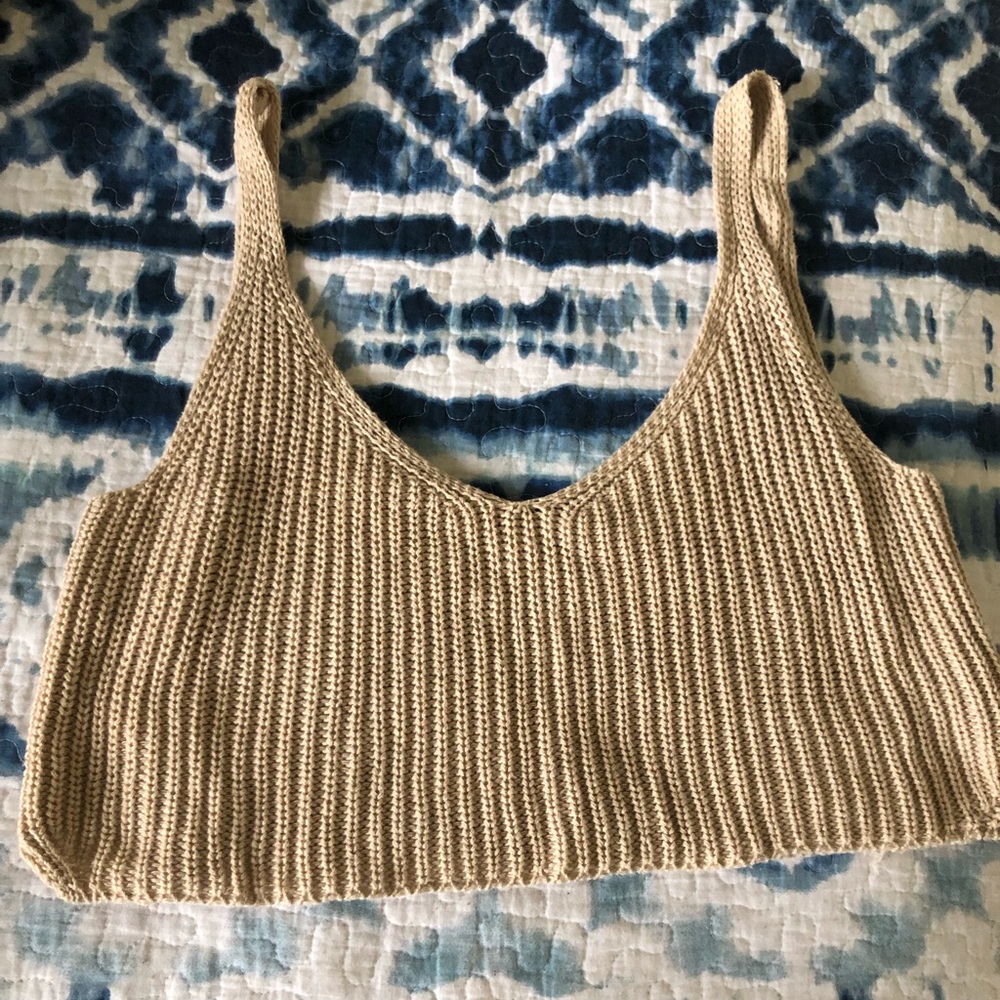 Festival ready knit crop top from American Apparel